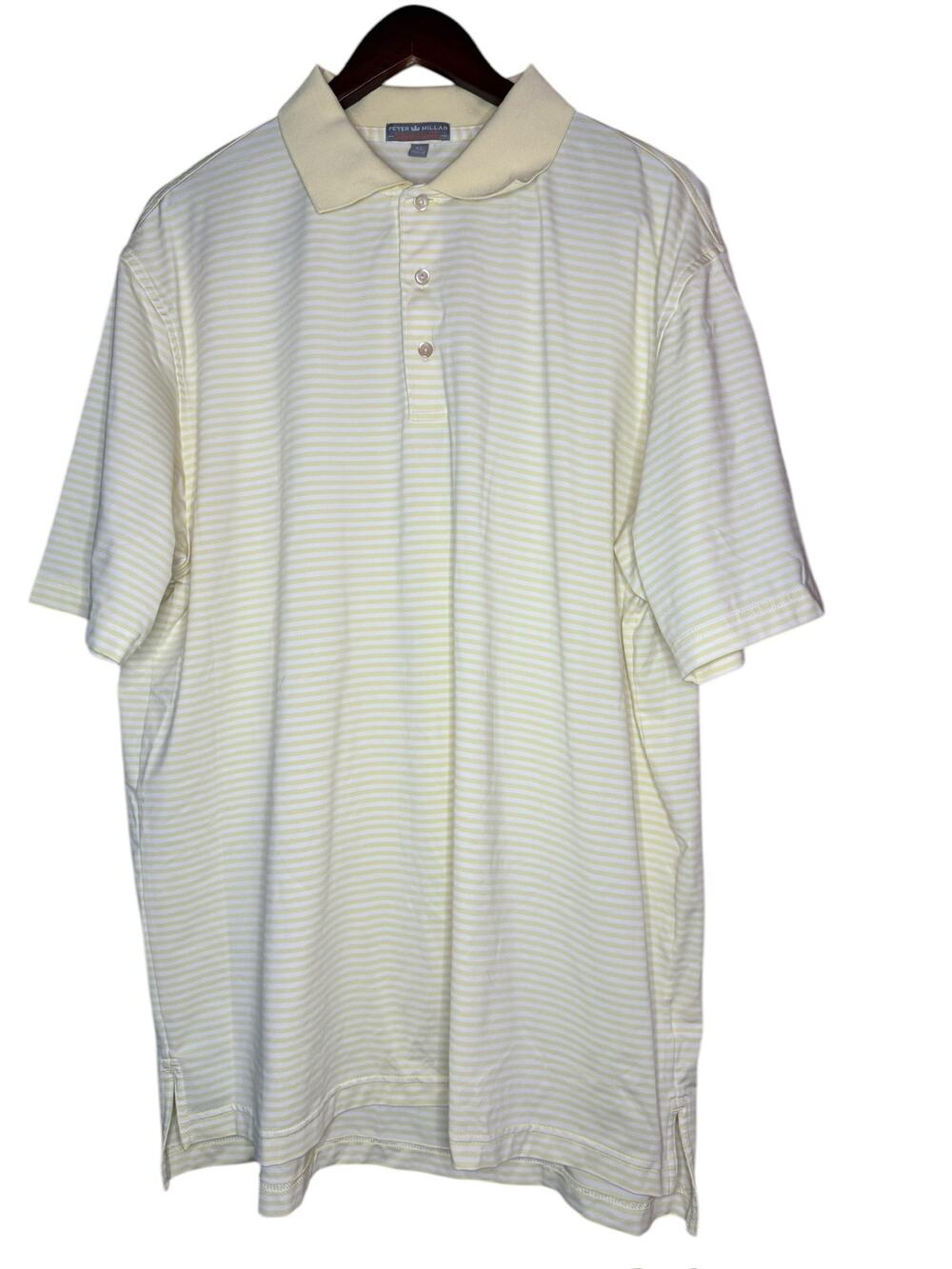 Peter Millar Summer Comfort Men's Yellow Polo Size XL